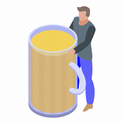Addiction, beer, business, cartoon, hand, isometric, party icon - Download on Iconfinder