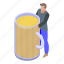 addiction, beer, business, cartoon, hand, isometric, party 