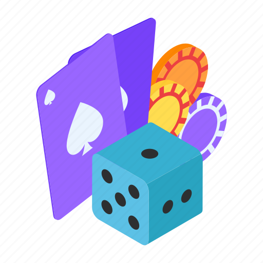 Compulsive gambling, addiction, cards, dice, poker chips, gamble icon - Download on Iconfinder