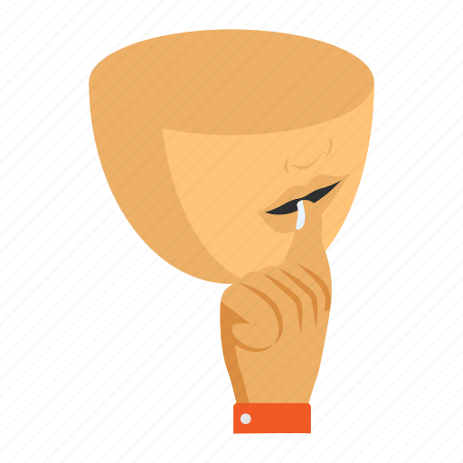 Nail biting, nails, eating, lips, onychophagy, obsessive, habit icon - Download on Iconfinder