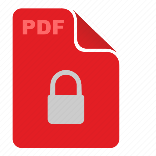 Document, file, lock, pdf, red, security, api icon - Download on Iconfinder