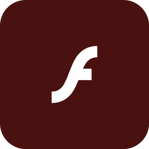 Adobe, flash, flashplayer, rounded icon - Free download