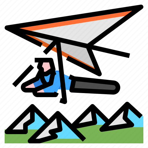 Extreme, fly, flying, gliding, hang icon - Download on Iconfinder
