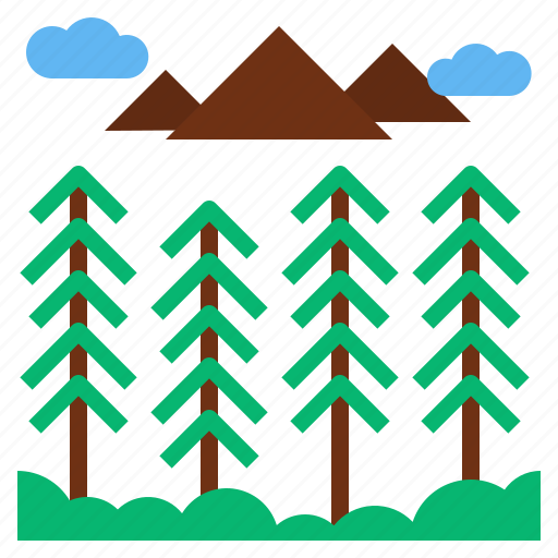 Forest, mountain, trees icon - Download on Iconfinder