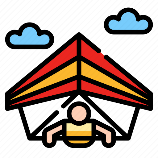 Activities, adventure, extreme, gliding, hang, outdoor, sport icon - Download on Iconfinder