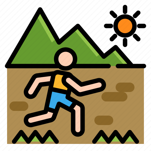 Activities, adventure, extreme, outdoor, running, sport, trail icon - Download on Iconfinder
