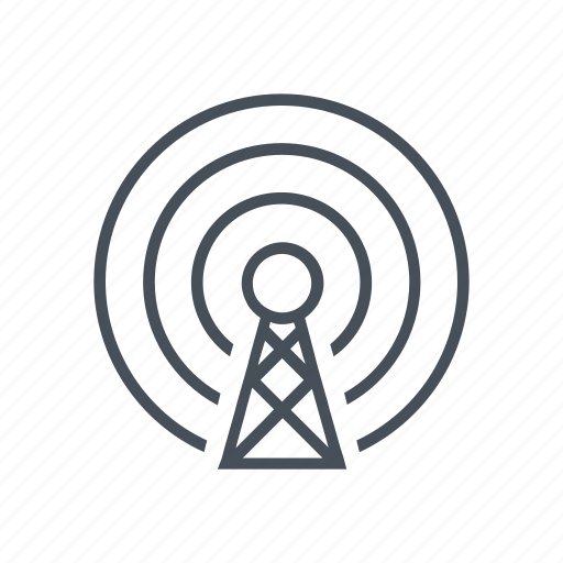 Broadcasting, communication, network, station, tower, wi-fi, wireless icon - Download on Iconfinder
