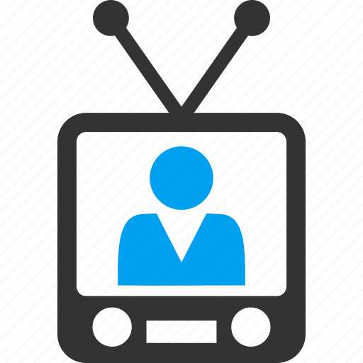 Television, journalist, movie, news, talk show, video, watch tv icon - Download on Iconfinder