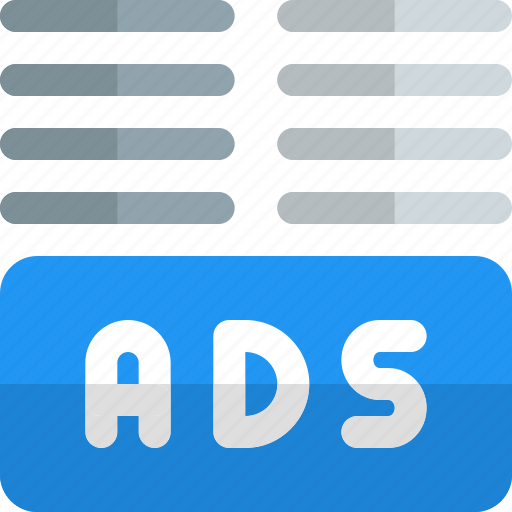Ads, bottom, margin, business, advertising icon - Download on Iconfinder