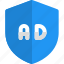 ads, shield, business, advertising 