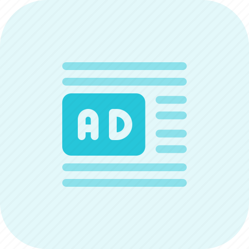 Ads, center, left, margin, business, advertising icon - Download on Iconfinder