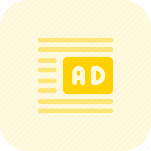 Ads, center, right, margin, business, advertising icon - Download on Iconfinder