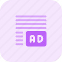 ads, right, corner, margin, business, advertising