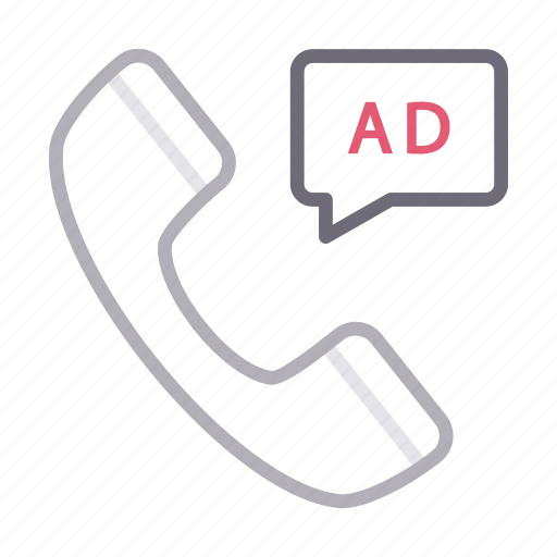 Ads, advertisement, call, phone, receiver icon - Download on Iconfinder
