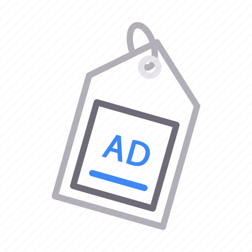 Ads, advertisement, label, sticker, tag icon - Download on Iconfinder