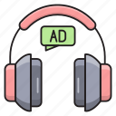 ads, advertisement, audio, media, speaker
