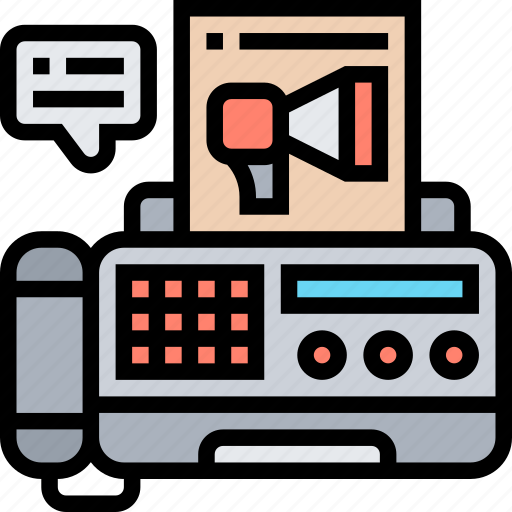 Fax, telephone, contact, device, communication icon - Download on Iconfinder