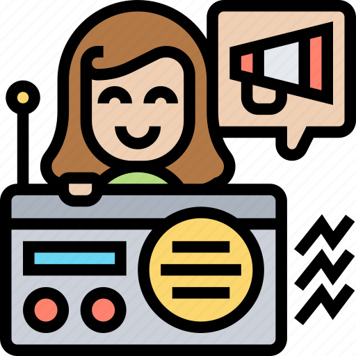 Promote, advertising, radio, news, broadcast icon - Download on Iconfinder