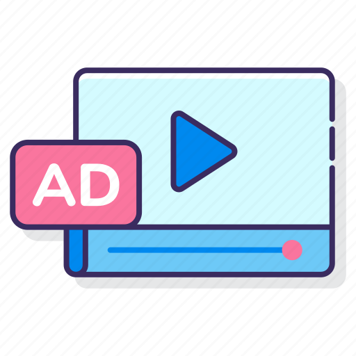Ad, advertising, completion, video icon - Download on Iconfinder