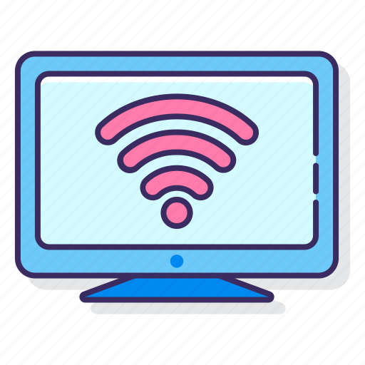 Connected, signal, tv, wifi icon - Download on Iconfinder