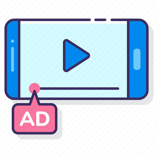 Advertising, mobile, pre, roll, video icon - Download on Iconfinder