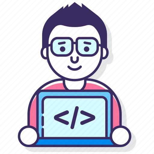 Advertising, coding, man, programmer icon - Download on Iconfinder