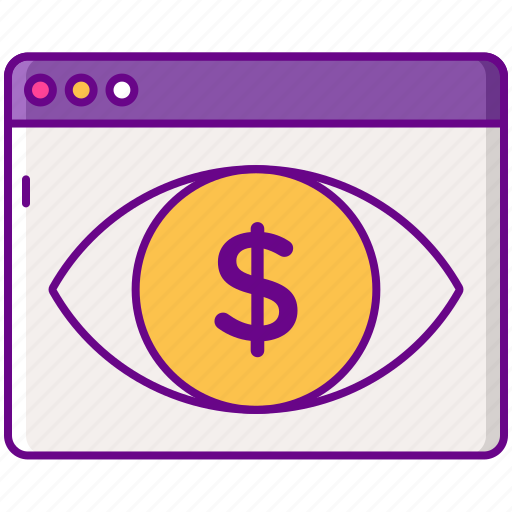 Advertising, cpv, eye, money, view icon - Download on Iconfinder