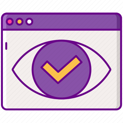 Advertising, check, eye, view, viewability icon - Download on Iconfinder