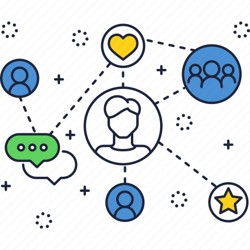 Connections, friends, messages, network, people, social icon - Download on Iconfinder