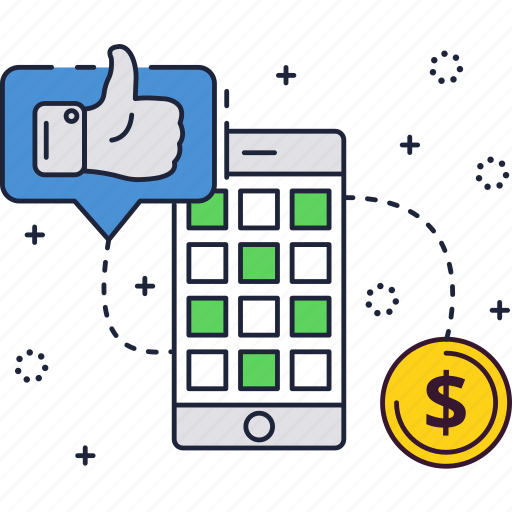 App, dollar, like, mobile, phone, play, smartphone icon - Download on Iconfinder