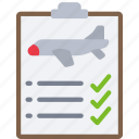 aeroplane, checklist, aviation, vehicle, transportation, plane, airplane