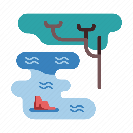 Africa, forest, nature, outdoor, pond, swamp, water icon - Download on Iconfinder