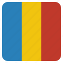 chad, country, flag, national