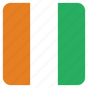 coast, cote, country, divoire, flag, ivory, national