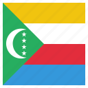 african, comoros, country, flag, national