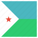african, country, djibouti, flag, national