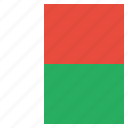 african, country, flag, madagascar, national