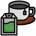 hot, drink, green, cup, bag, afternoon tea