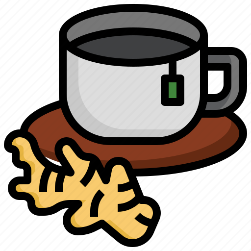 Ginger, food, restaurant, cup, hot, drink, afternoon tea icon - Download on Iconfinder
