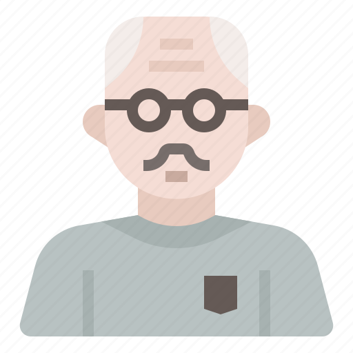 Elderly, grandfather, old, ageing society, old man icon - Download on Iconfinder