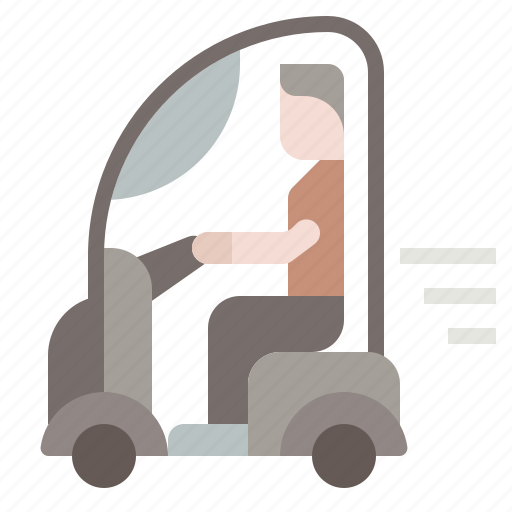 Driver, driving, ageing society, mobility aid, personal mobility icon - Download on Iconfinder