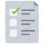 agile, checklist, document, list, scrum, task 