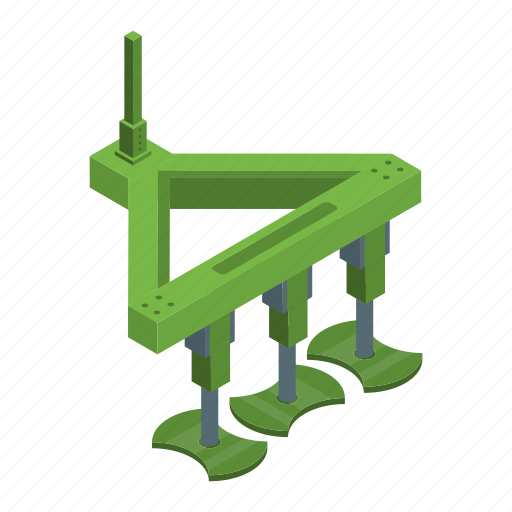 Cartoon, cutter, isometric, machinery, silhouette, technology, tractor icon - Download on Iconfinder