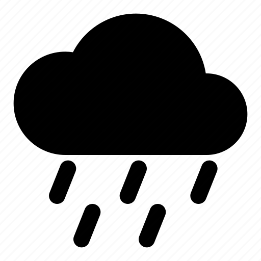 Glyph, raining, rain, weather, rainy, cloud, nature icon - Download on Iconfinder
