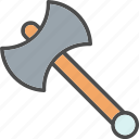 weapon, fantasy, great, axe, game
