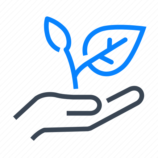 Hand, plant, leaf, growth icon - Download on Iconfinder