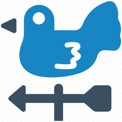Vane, weathercock, wind, roster, weather, direction, cock icon - Download on Iconfinder