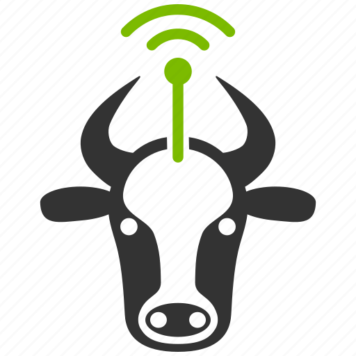 Cattle farm, cow antenna, radio equipment, remote control, technology, transmitter, wireless signal icon - Download on Iconfinder