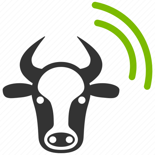 Cattle farm, cow, radio equipment, remote control, signal, technology, wireless icon - Download on Iconfinder