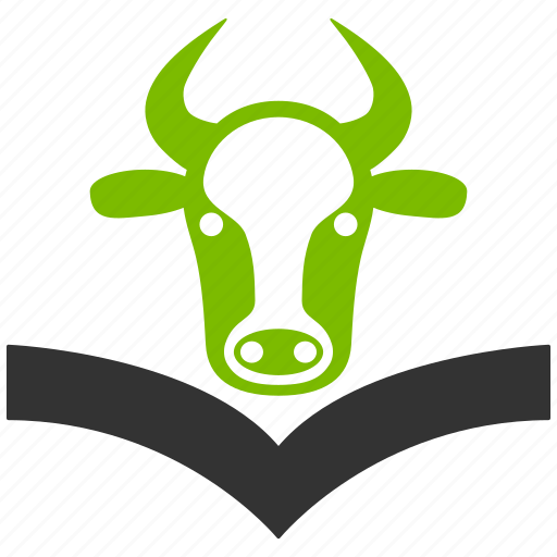 Beef, book, bull faq, cattle, cow instruction, handbook, knowledge icon - Download on Iconfinder